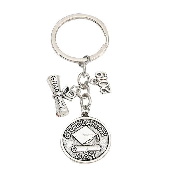 

1pc keychain graduation ceremony purse key ring key holder for women, Silver
