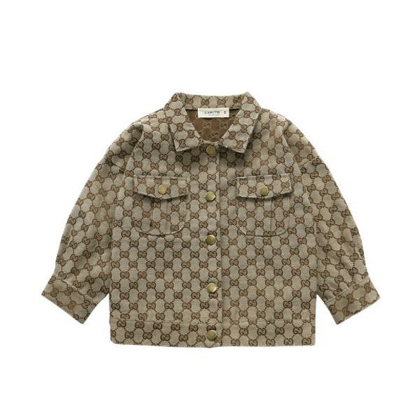 

children designer jacekts fashion brand letters priend coat girls boys fashion splice denim jacket kids luxury jackets new, Blue;gray