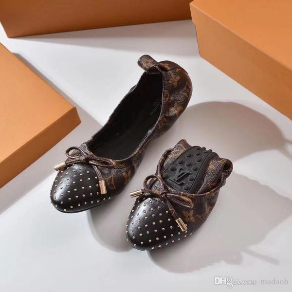 

19fw люкс дизайн женщины балетки квартиры плюс размер нескользкую на soft мокасины женщина лодки обувь высокого качества повседневная обувь, Black