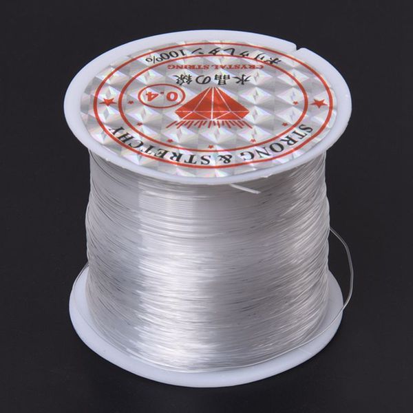 

new 70 m / roll 0.4mm cord string thread for beading fishing, Black;white