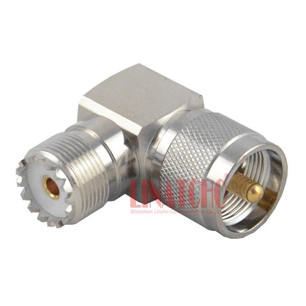 

50 ом латунь uhf m тип pl259 мужчина к so239 женский прямоугольный конвектор для рации-рации