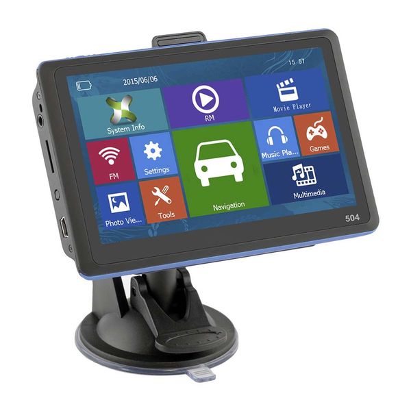 

new 5 inch gps navigation hd display navigator with sunshade map for car truck bus taxi csl2018