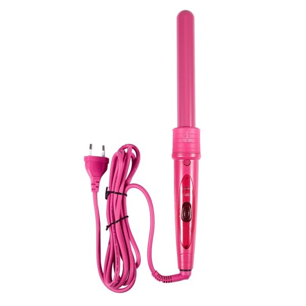 

3 in 1 hair curlers care styling curling wand interchangeable 3 parts clip hair iron curler set curler hair styles tool eu plug