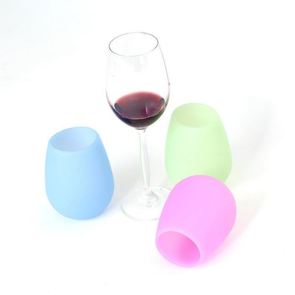 

silicone wine glasses unbreakable stemless food grade silicone party cups dishwasher bar tools other bar products