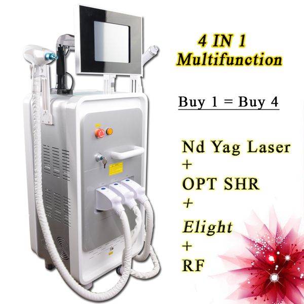 

promotion nd yag laser tattoo removal machine ipl opt shr for hair removal machines elight pigments removal rf face slimming machine, Black