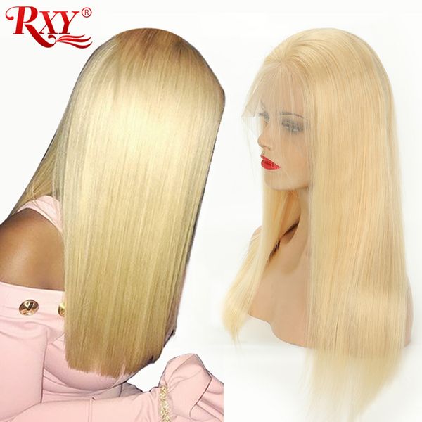 

толстые и полный 613 blonde фронта шнурка человеческих волос парики перуанский прямые парики шнурка для чернокожих женщин honey blonde парик, Black;brown