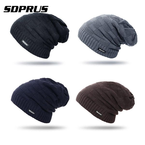 

sport warm fleece hiking climbing snowboard knitting hats beanie winter hats cap men women stocking hat head caps cozy wool cap, Black;white