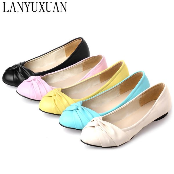

2017 sale new creepers large size 34-43 women's fashion shoes woman flats spring female ballet metal round toe solid casual h09, Black