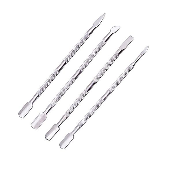 

нержавеющая сталь омертвевшей кожи remover двойной стороне кутикулы remover finger нажмите омертвевшей кожи ногтей кутикулы pusher маникюр у