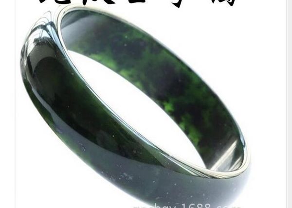 

фабрика прямые натуральные чернила нефритовый браслет грузовые чернила зеленый нефритовый браслет медицины ван ши черный зеленый здоровье же, Black