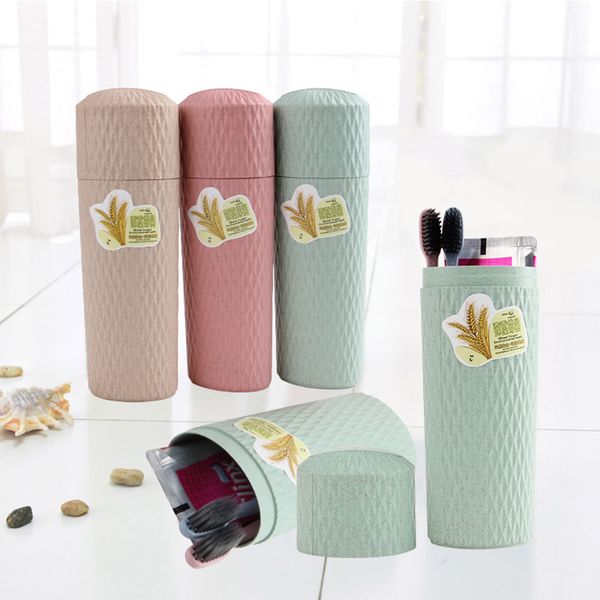 

simple portable travel toothpaste toothbrush box storage case pencil holder