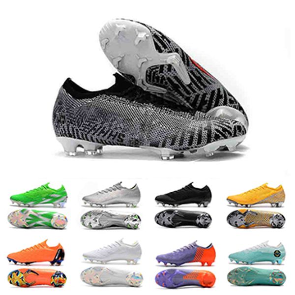 

2018 Mercurial Superfly VI 360 Elite FG Knit Mens Soccer Cleats Cr7 Chaussures Crampons De Football Botas Men Soccer Shoes Size 37-45