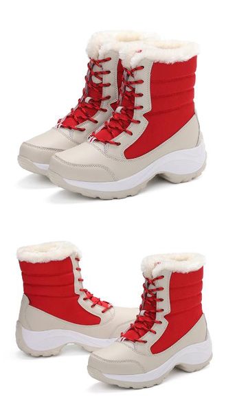 

white winter boots women fashion snow boots new style women's shoes shoes fast girlw boot, Black