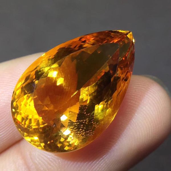 

citrine gemstone 100% natural citrine brazil origin faced loose gemstones 25.6ct loose stones for jewelry making, Black