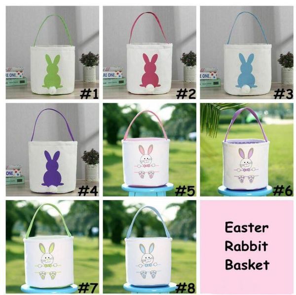 

пасхальный заяц сумки пасхальный кролик корзины творческий кролик printed canvas tote bag яйцо корзины box party favor lxl1117-1