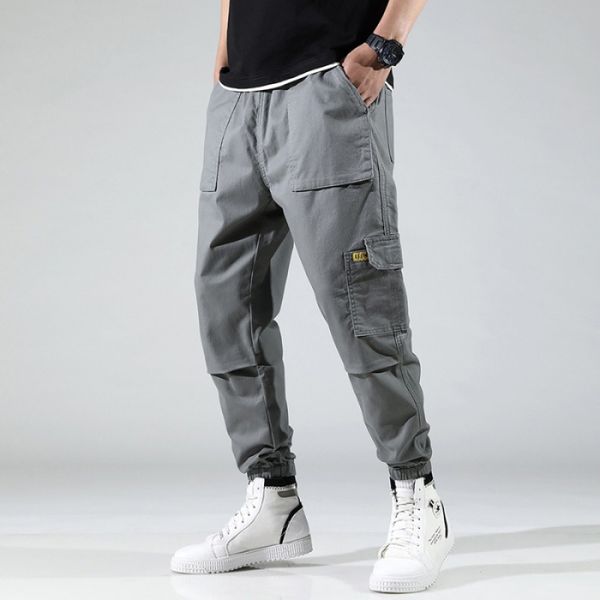 

men's casual pants spring summer sports popular brand beam leg bib overall ins pants men's korean-style trend loose-fit, White;black