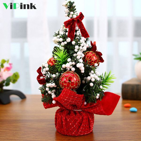 

new year party decor 20cm artificial christmas trees xmas ornaments merry christmas tree table decorations for home 2019