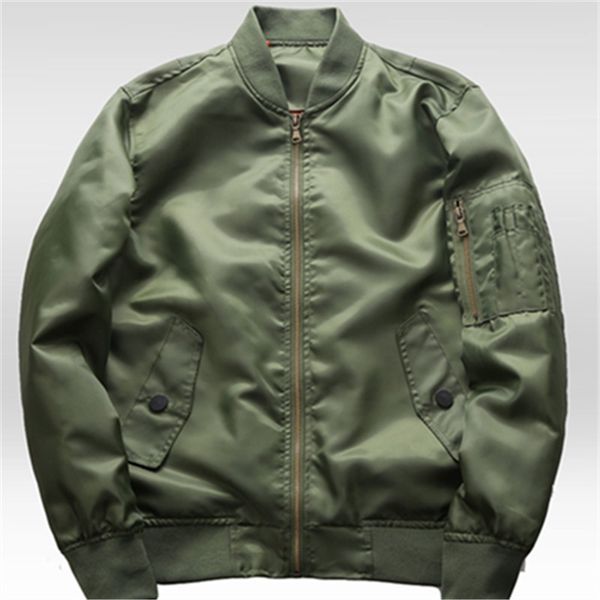 

thin 2019 spring and autumn flight jacket plain jacket, Black;brown