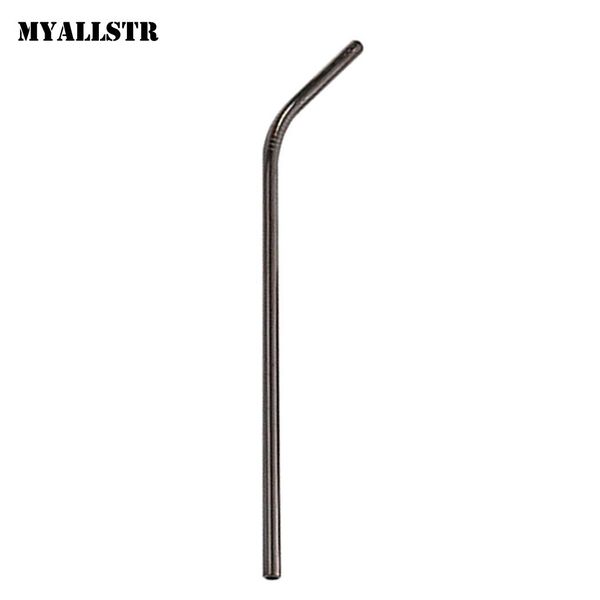 

stainless steel straight bent metal drinking straw stirring rod family, canteen, restaurant, etc