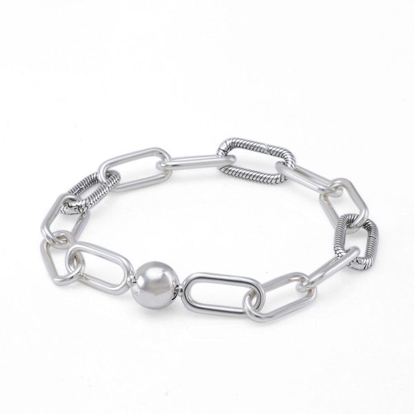 

original 925 sterling silver me link bracelet for micro dangle charms women diy jewelry, Black