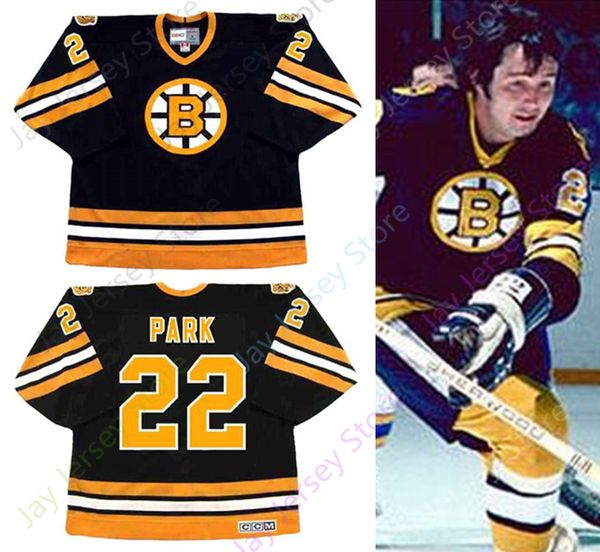 

Custom BRAD PARK Boston Bruins 1978 CCM Vintage Throwback Hockey Jersey