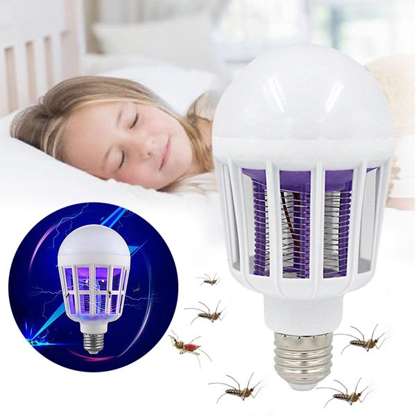 

110~220v led mosquito killer bulb e27 led bulb for home lighting bug zapper trap lamp insect anti mosquito repeller light