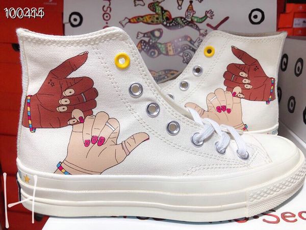 

2019 new 1970s girls fell empowered chuck canvas sport shoes women high fashion brand sping summer designer casual sneakers, Black