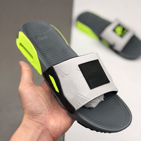 

2020 camden 90 slide smoke grey volt black white slippers cool grey mens shoes 90s flip flop sports slipper men casual beach sandals 40-45