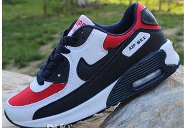 

qd16 2020 new mens sneakers shoes classic 90 men and women casual shoes black red white breathable sports shoes 1mce