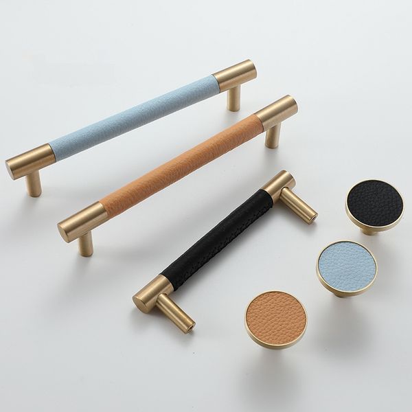 2019 Solid Brass Door Handles And Knobs Modern Drawer Pulls