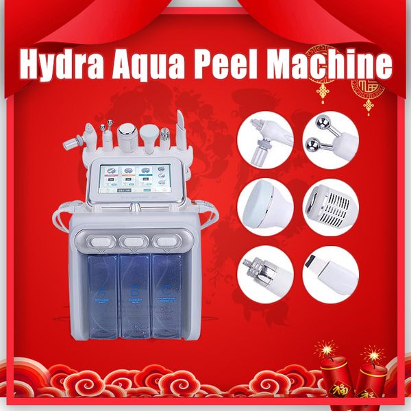 

6 in1 hydra facial water dermabrasion oxygen spray with rf bio lifting spa facial machine/hydro microdermabrasion