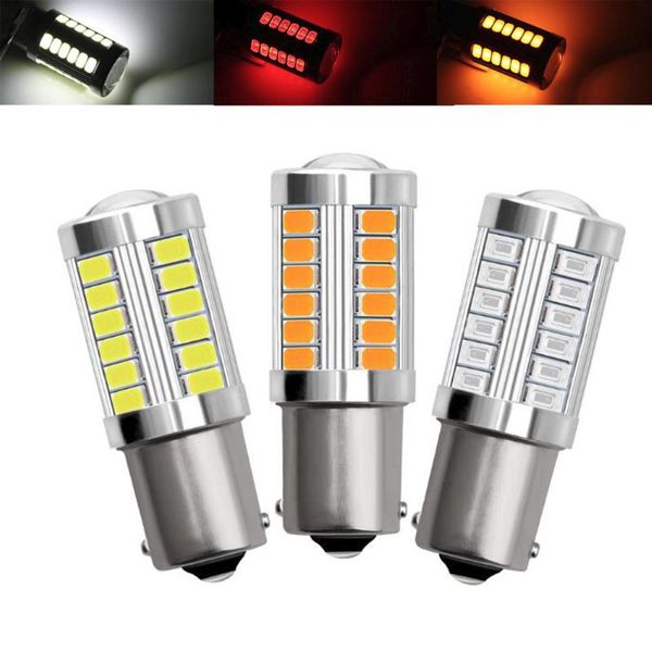 

2 x s25 1156 1157 ba15s p21w bau15s py21w t25 3156 3157 t20 7440 7443 33 smd led car turning signal brake reverse light bulbs