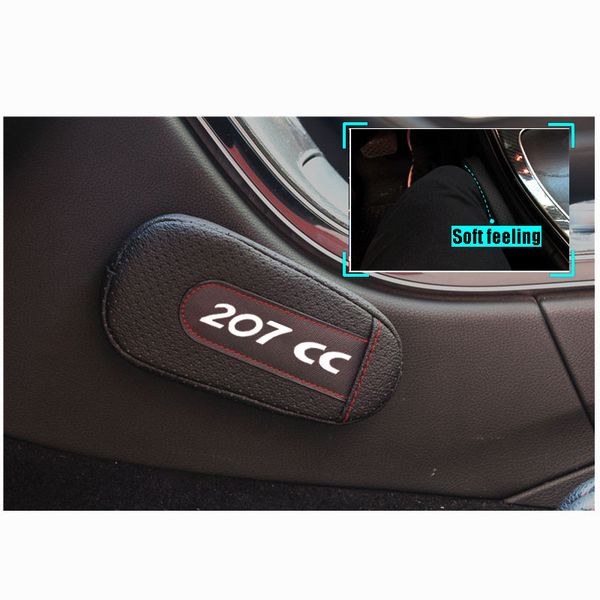 

leather leg cushion knee pad car door arm pad interior car accessories for 207 cc