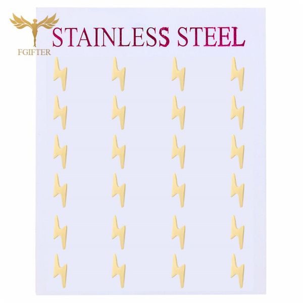 

gold earrings set design style stud earring wholesale stainless steel jewelry spiker rock women men accessories, Golden;silver