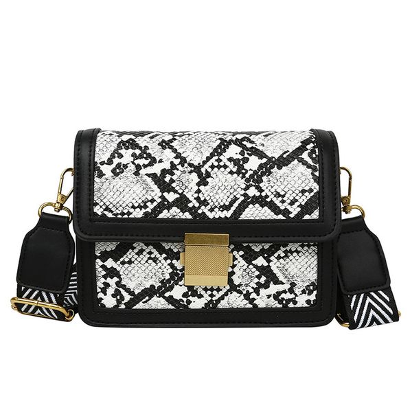 

2020 fashion ladies trend classic serpentine wild messenger bag shoulder bag woman casual outdoor small square bolso mujer