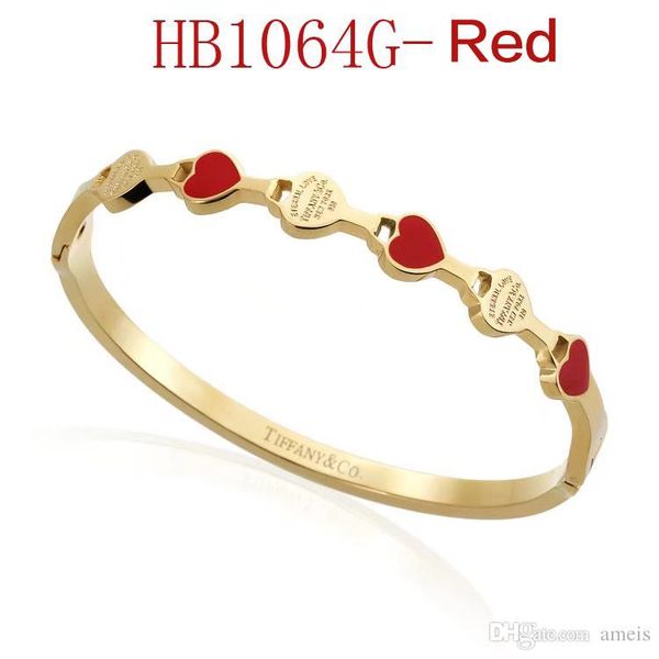 

latest ti brand love designer bracelet for women fashion designer bangle jewelry for ladies charm bracelet with 4 colors drop shipping, Golden;silver