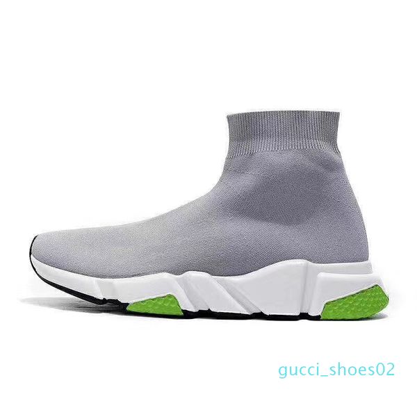 

new fashion designer sock sports casual cool glitter grey triple black all red speed trainer star mens trainers runner platform bottom g2