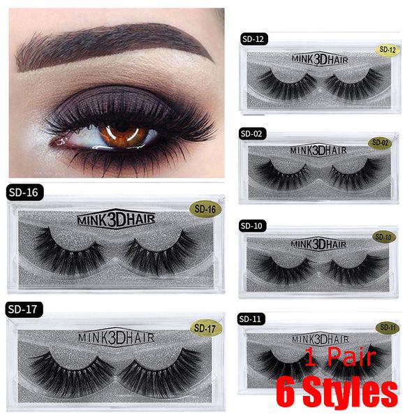 

1 pair 3d mink lashes luxury hand made mink eyelashes thcik crisscross eyelash cruelty false eyelashes upper lashes