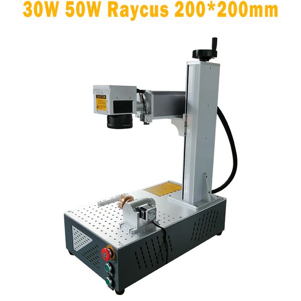 

factory 20w 30w 50wÂ fiberÂ laserÂ markingÂ machineÂ for metal plastic abs packing industry with rotary