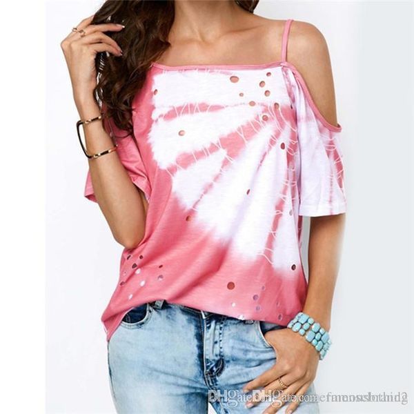 

сыпучие condole пояс cacual tshirt нерегулярное выдалбливают отпечатано с коротким рукавом тенниска женщин лето deigner одежда, White