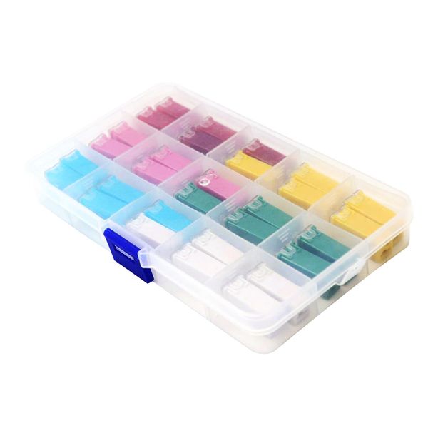 

30pcs 32v стандартный push in fuse box shaped f2828-z 20a 25a 30a 40a 50a 60a