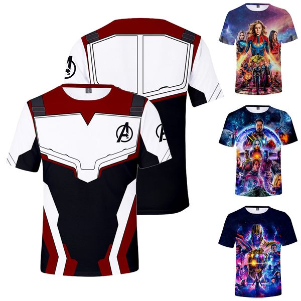 

avengers 4 endgame 3d printed t shirt kids & super hero tee shirt family matching outfits kids designer clothes ss161, Blue