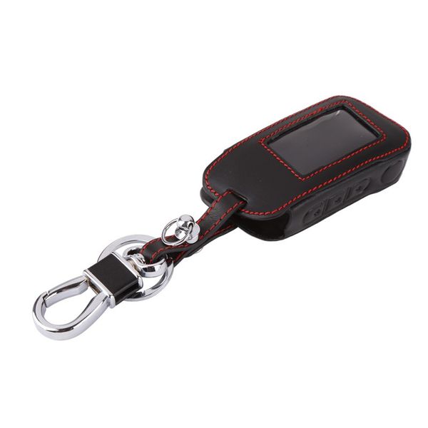 

2018 new a93 leather case for a93 a63 remote car alarm lcd keychain cover car tools