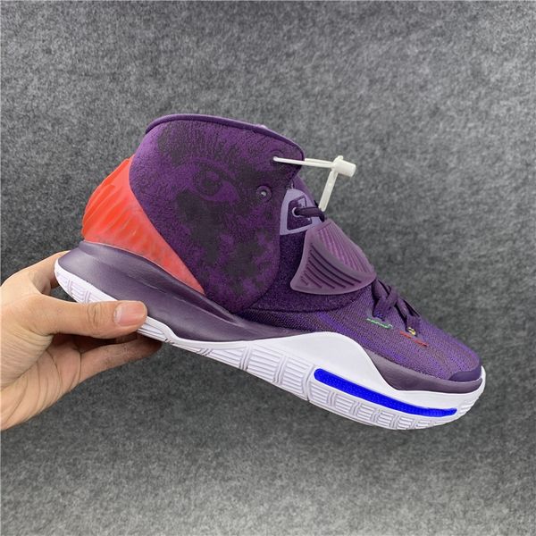 

2020 new arrival 6s eyes prints graffiti purple orange meshes outdoor shoes women men shoes size 36-46
