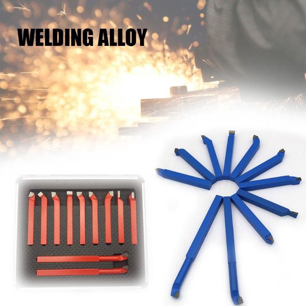 

11 pcs carbide tip tipped cutter tool bit cutting set tools for metal cnc lathe clh@8