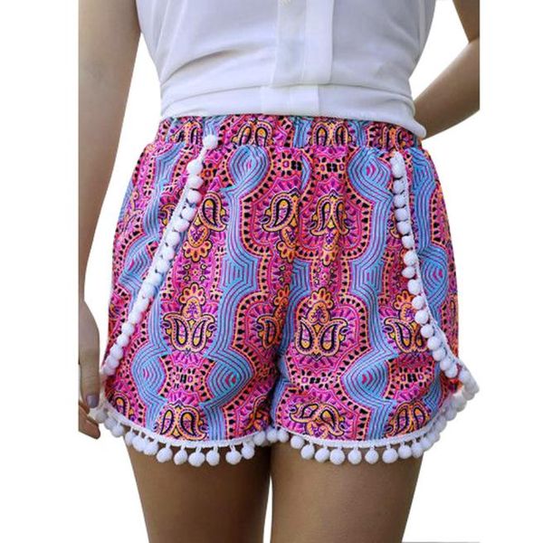 

women high waist tassel shorts summer casual short pants beach national sand beach men's swimsuits swim trunks y11.29, White;black