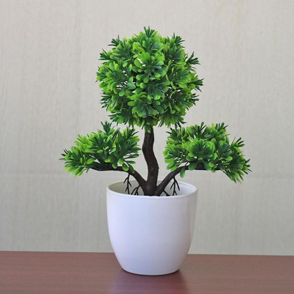 

закрытое украшение партии открытых пластиковые офис декоративные болл пот сад подстриженного дерево мини искусственный завод home decor