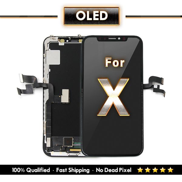 

Replacement For iPhone X OLED Soft hard Tianma TFT Display And Touch Screen Digitizer OEM Quality One Year Warranty & Free DHL Shipping