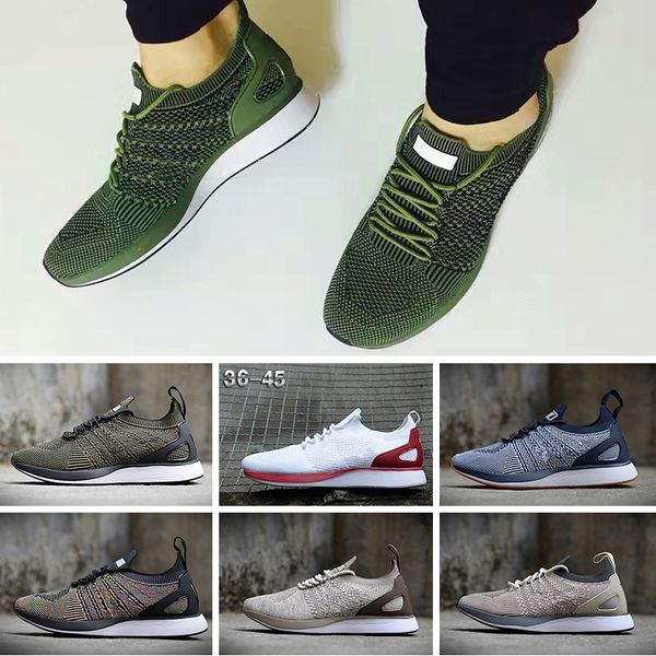 

NIKE Air Flyknit Racer Be True 2 2018 Новый Off Zoom Fly Presto Huarache Мужчины Женщины Белый Черный Бренд Рос