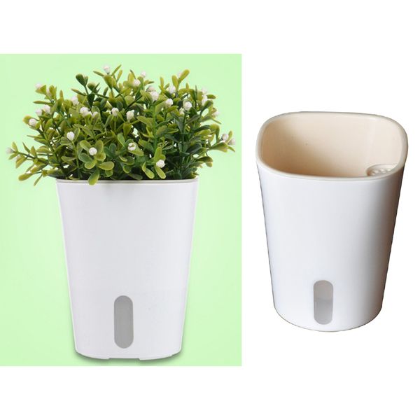 

modern decorative plastic small individual watering planter watering for aloe herbs